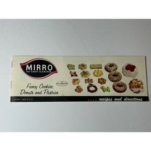Vintage Mirro Aluminum Fancy Cookies Donuts Pastries Recipe Booklet USA